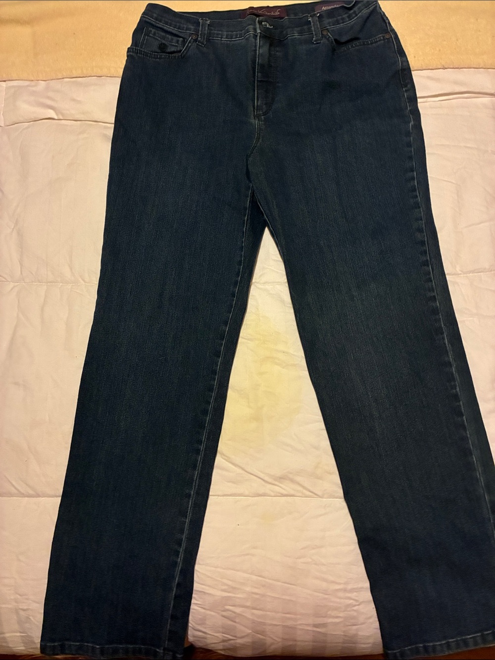 Gloria Vanderbilt Dark Blue Straight-Leg Women's Jeans